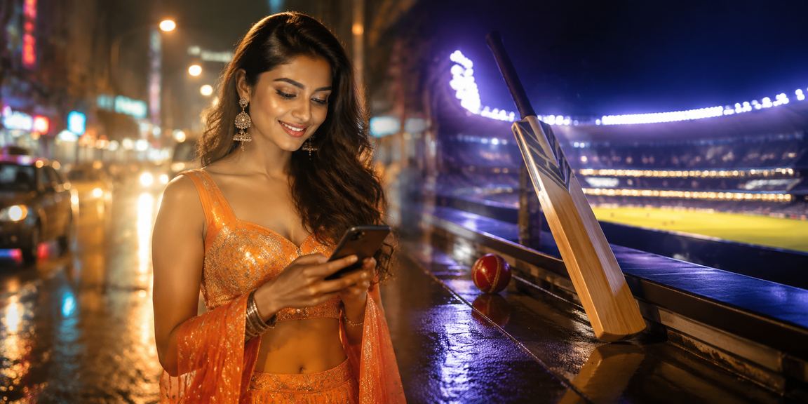 Lively Teen Patti players enjoying IPL-themed mobile card game in Mumbai setting